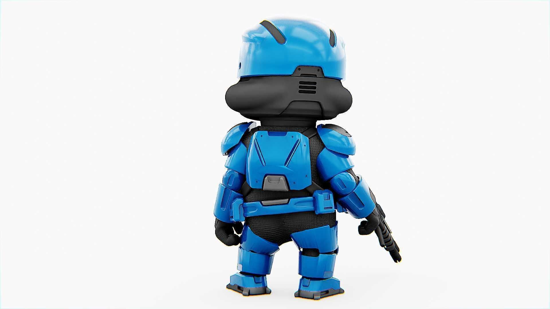 TOON TROOPER UV-500 RIGGED 3D model_10