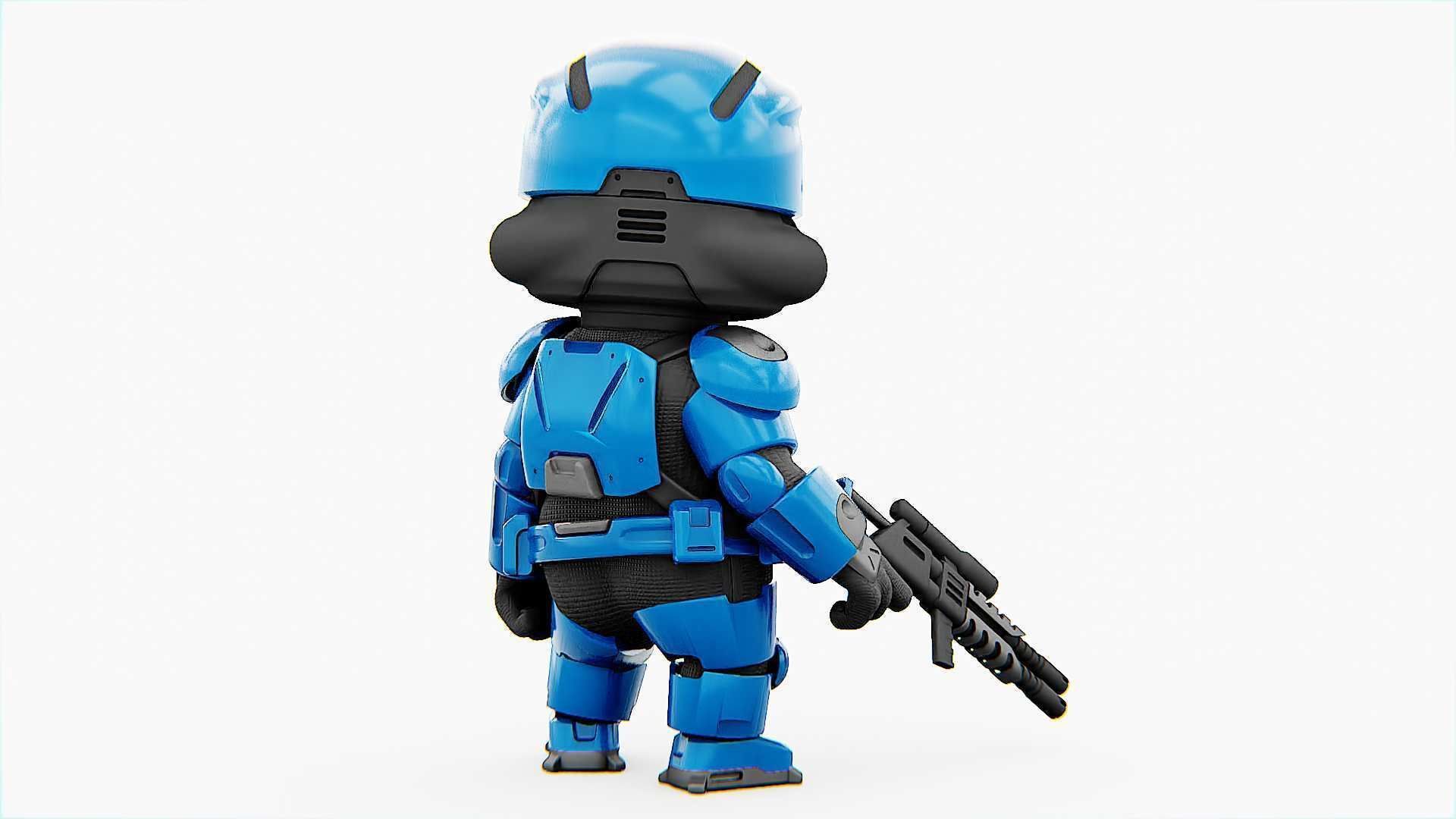 TOON TROOPER UV-500 RIGGED 3D model_9