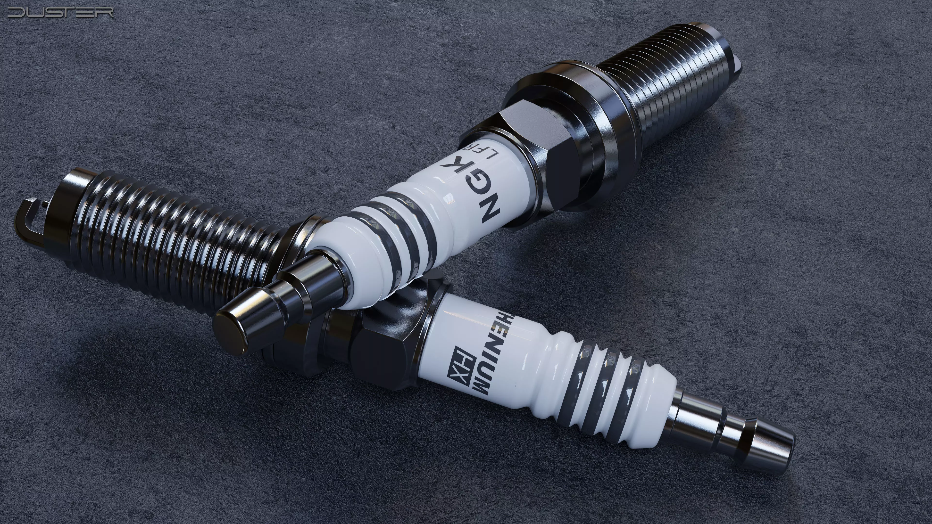 Spark Plug - NGK Ruthenium HX 3D model_0