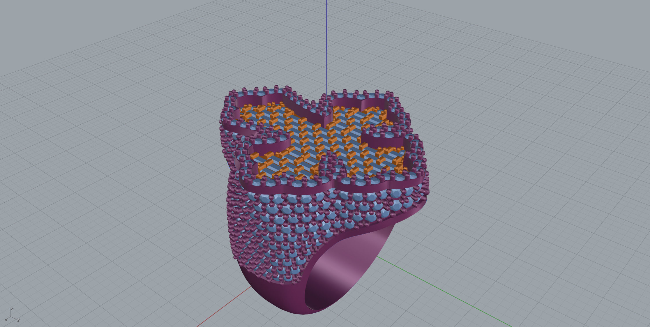 Cross Ring 3D print model_11