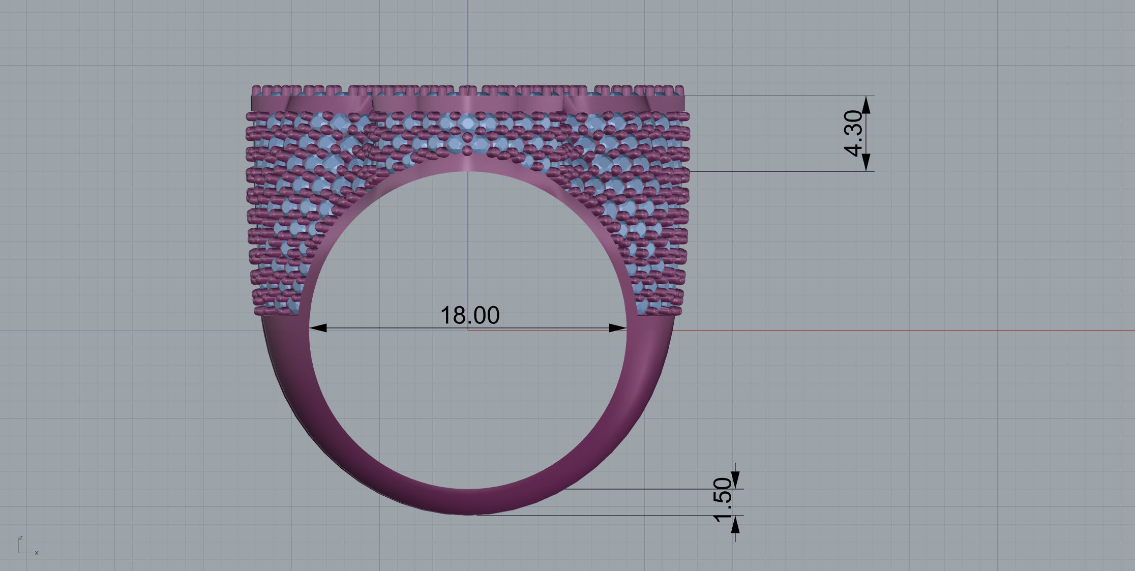 Cross Ring 3D print model_14