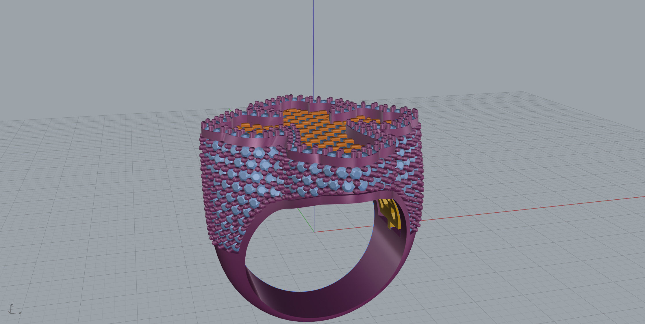 Cross Ring 3D print model_9