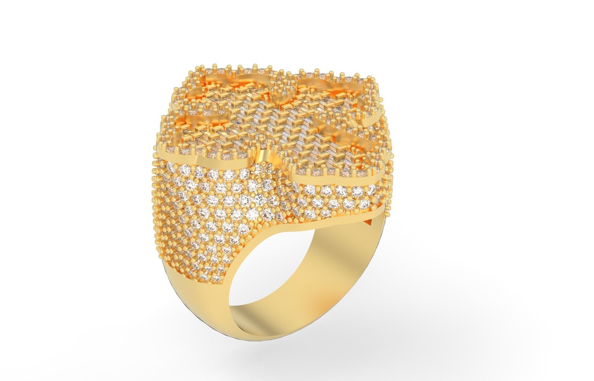 Cross Ring 3D print model_4