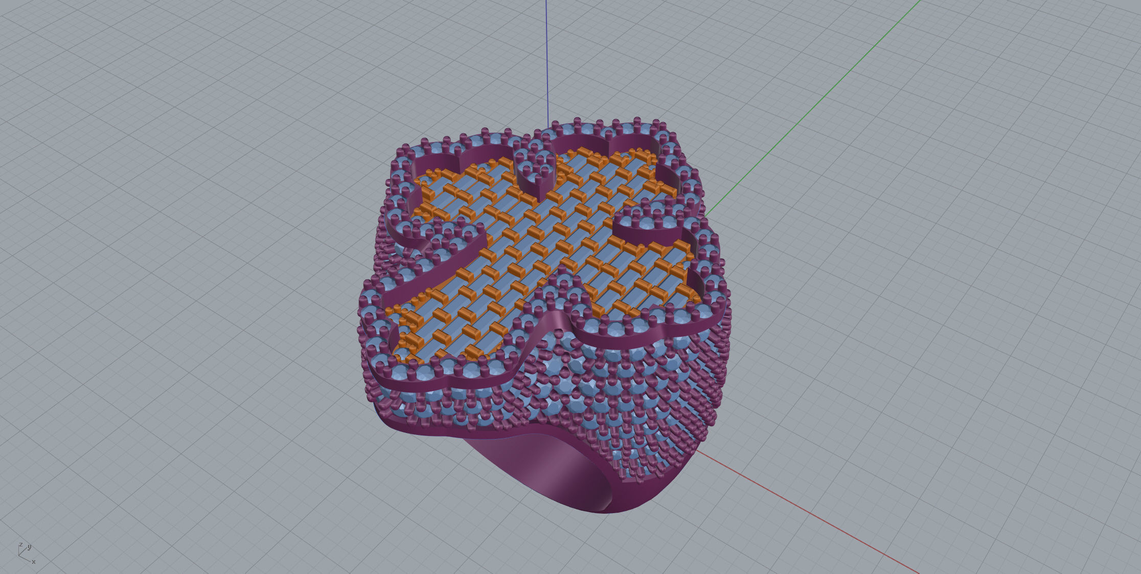 Cross Ring 3D print model_10