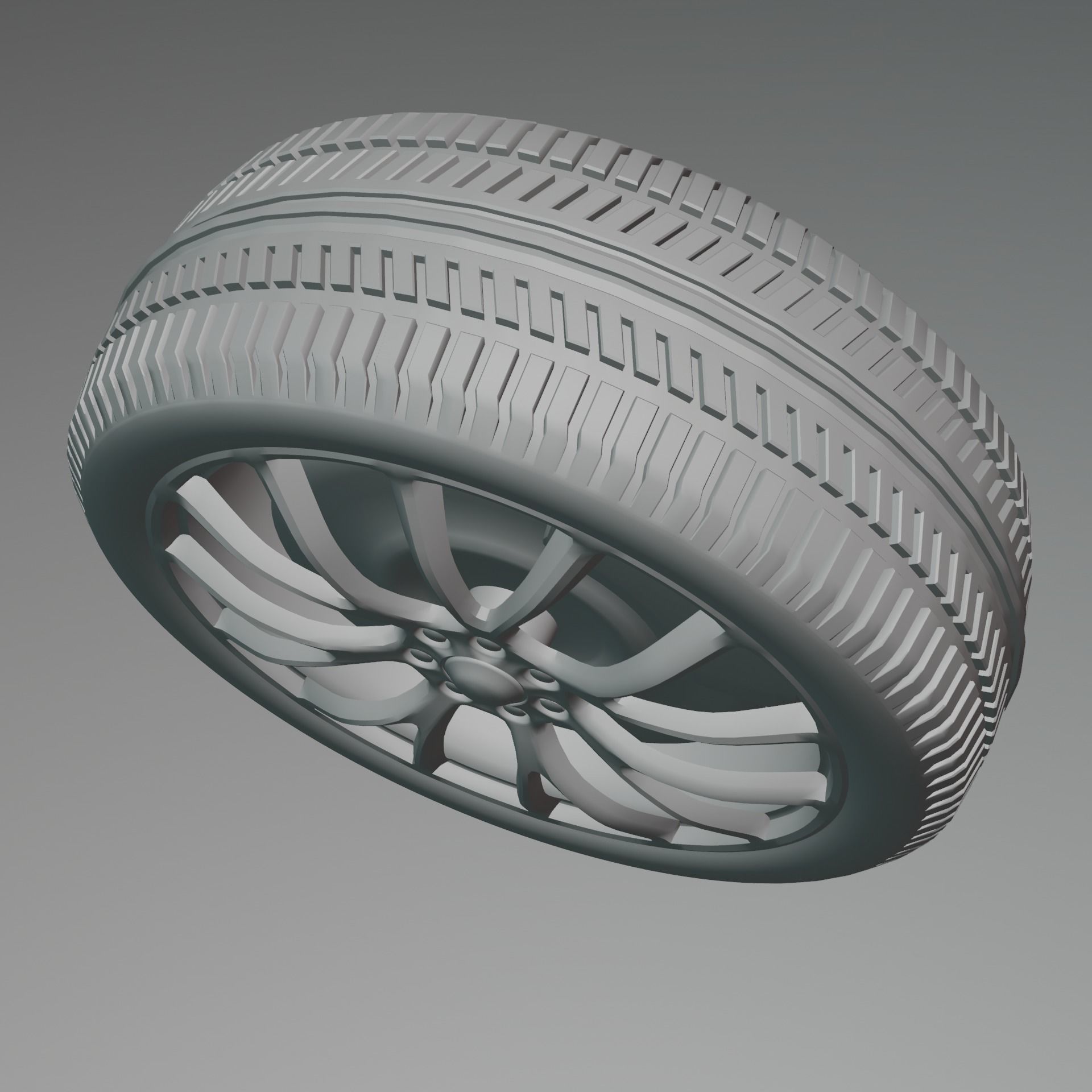 Car Rim Free 3D model_4