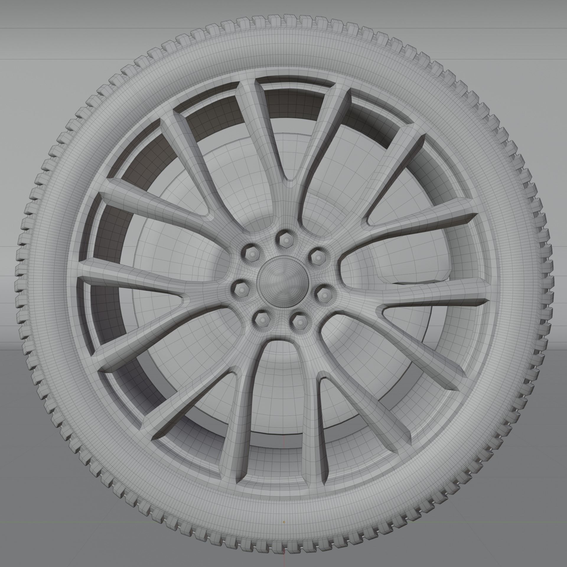 Car Rim Free 3D model_7