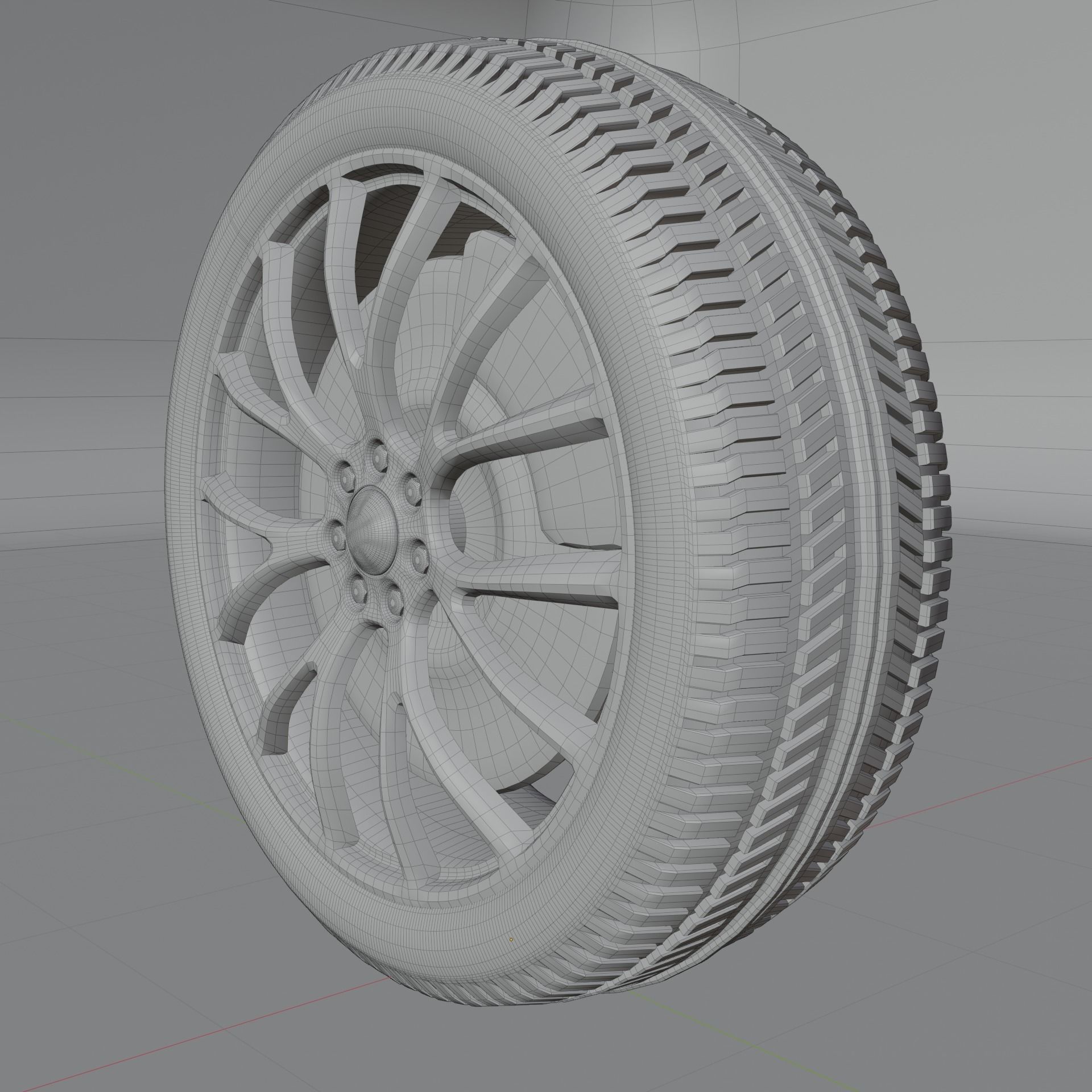 Car Rim Free 3D model_8
