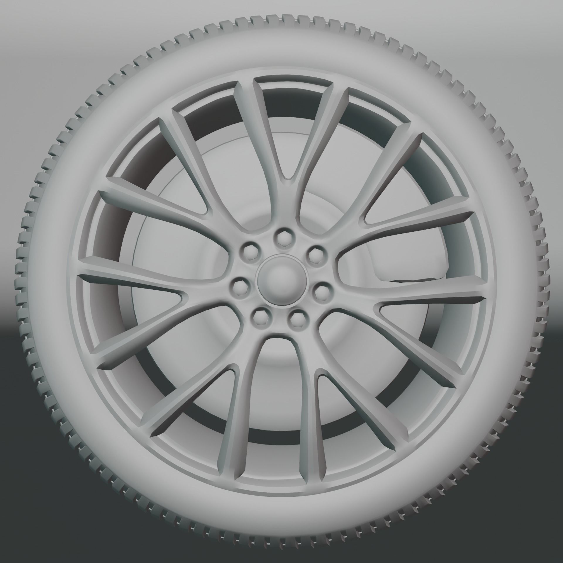 Car Rim Free 3D model_1