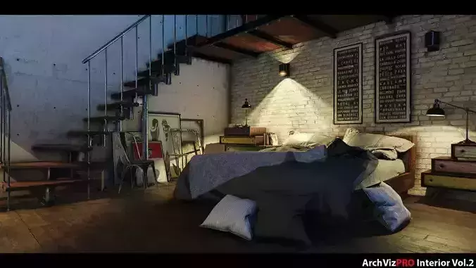 ArchVizPRO Interior Vol 2 Low-poly 3D model