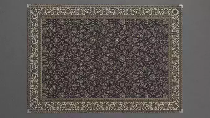 Carpet D 3D model Low-poly 3D model