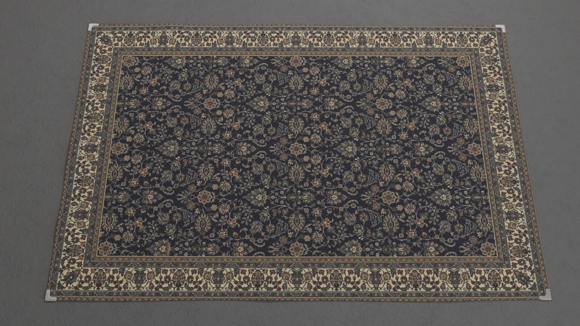 Carpet D 3D model Low-poly 3D model_3