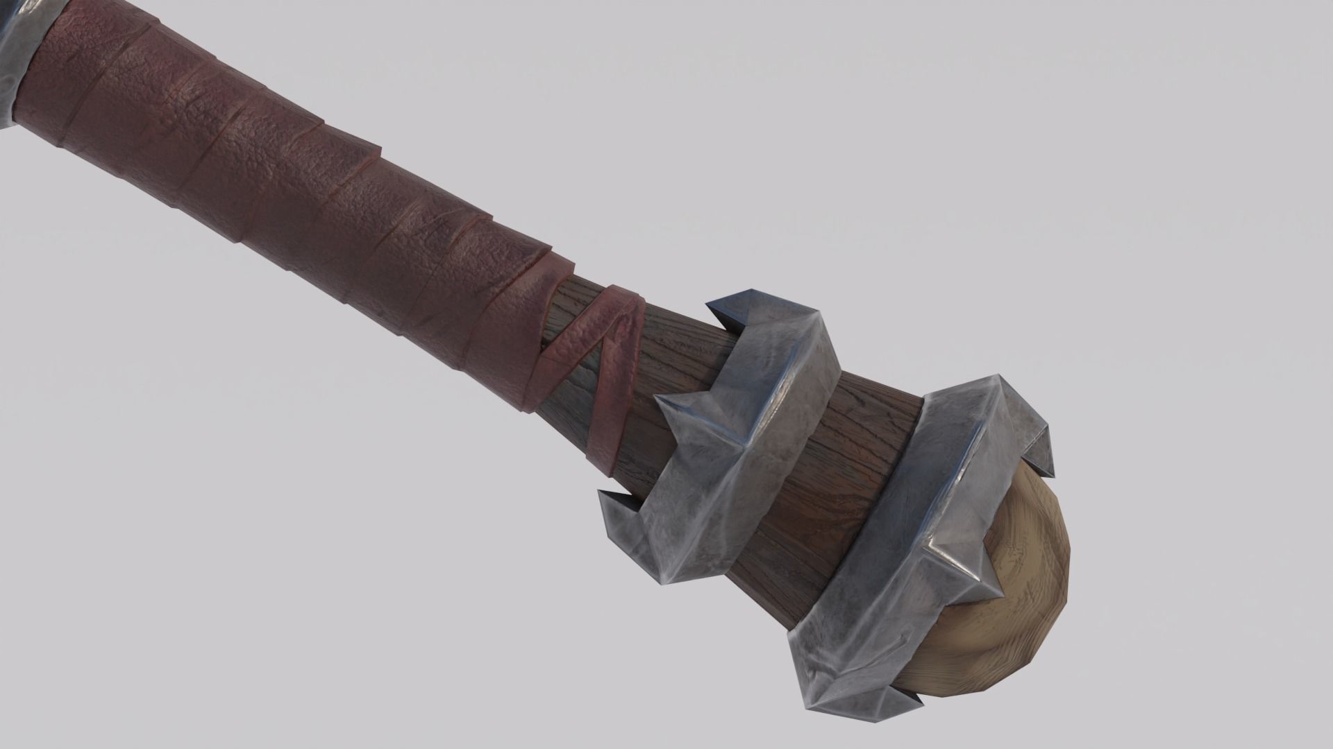Doomhammer from WoW Low-poly 3D model_3