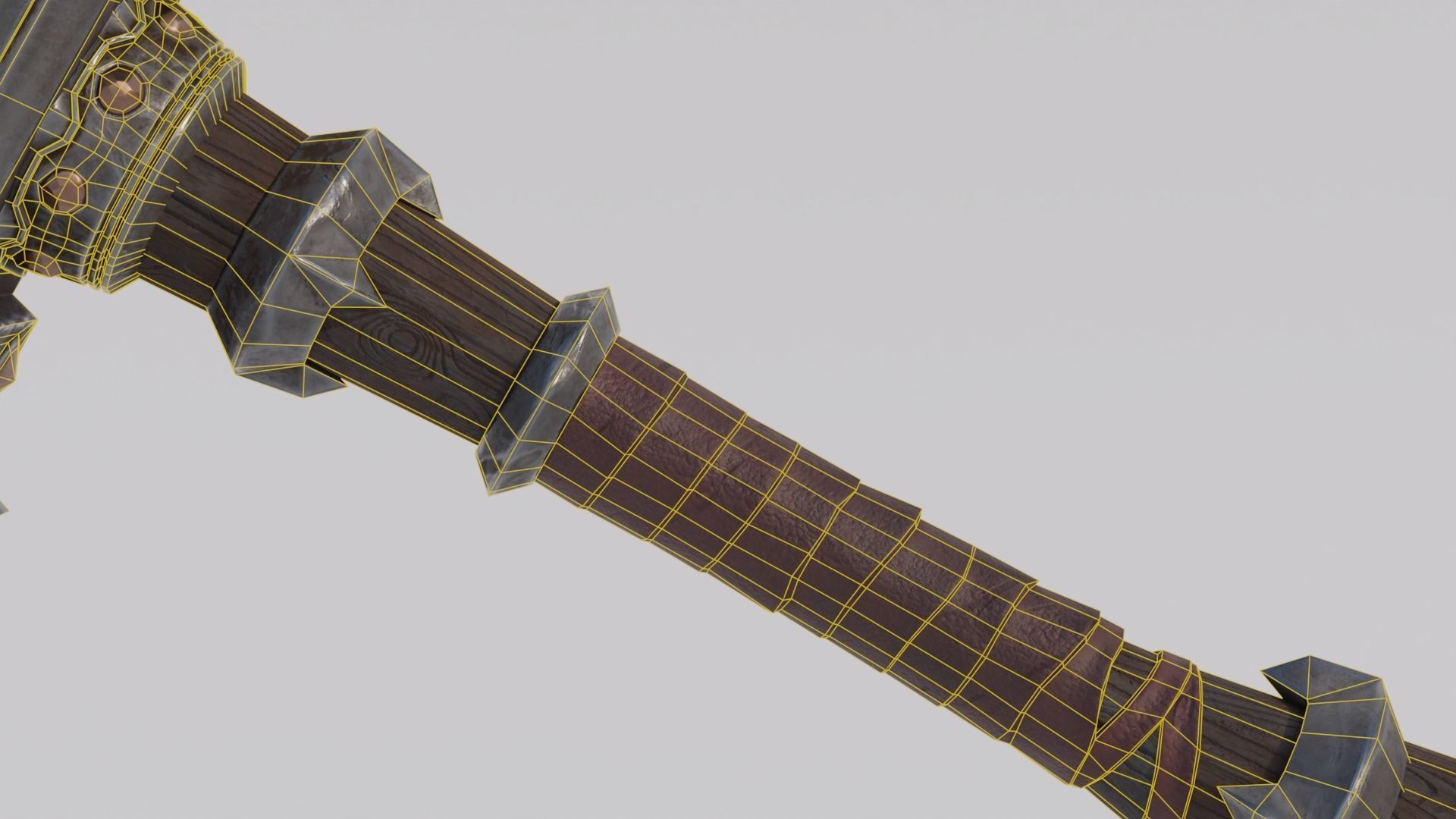Doomhammer from WoW Low-poly 3D model_7