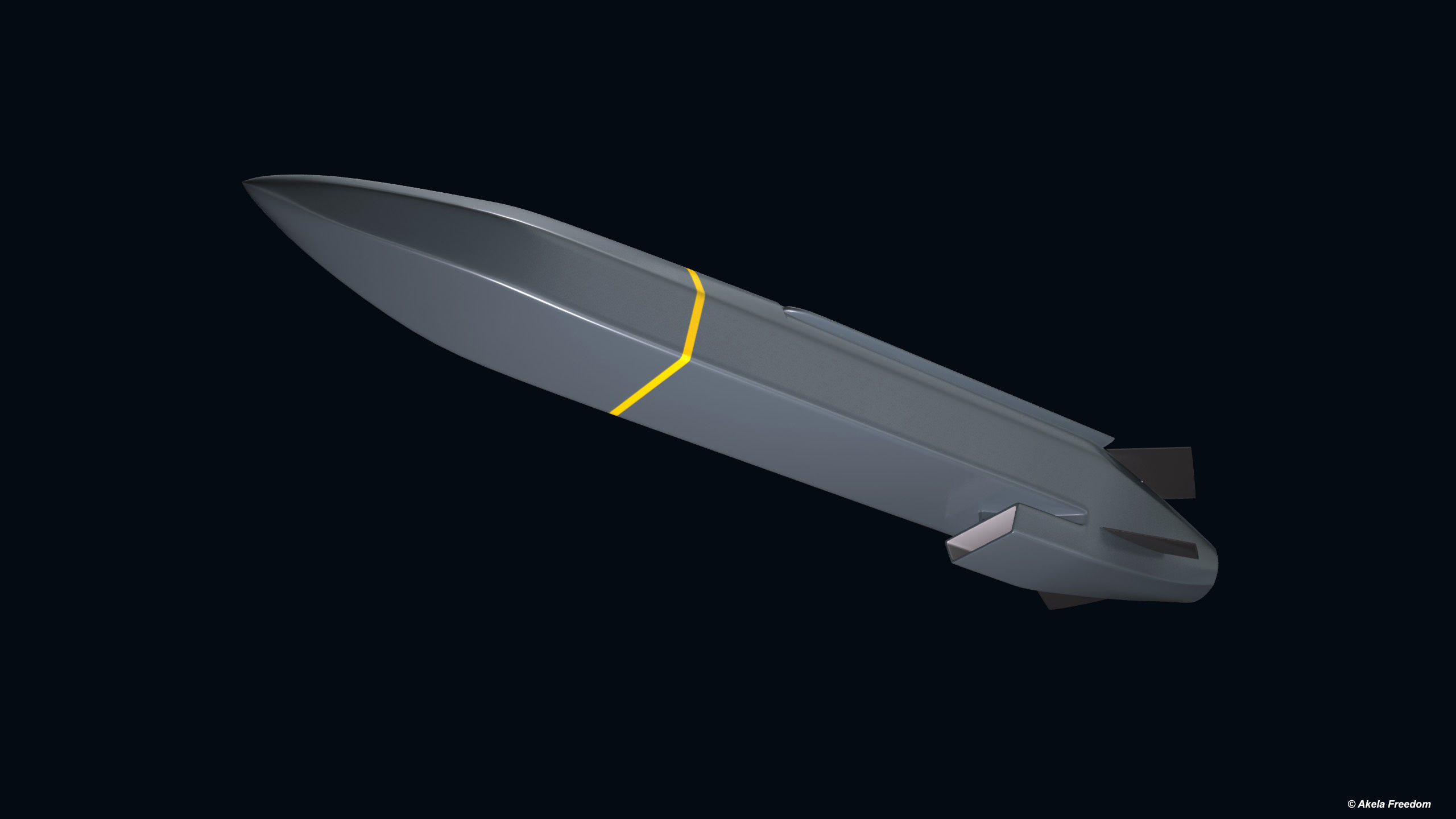 Type 12 Surface-to-Ship Missile 3D model_3