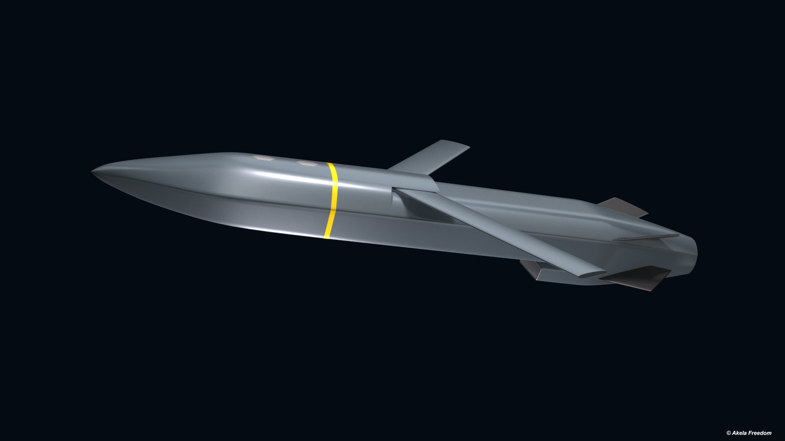 Type 12 Surface-to-Ship Missile 3D model_6