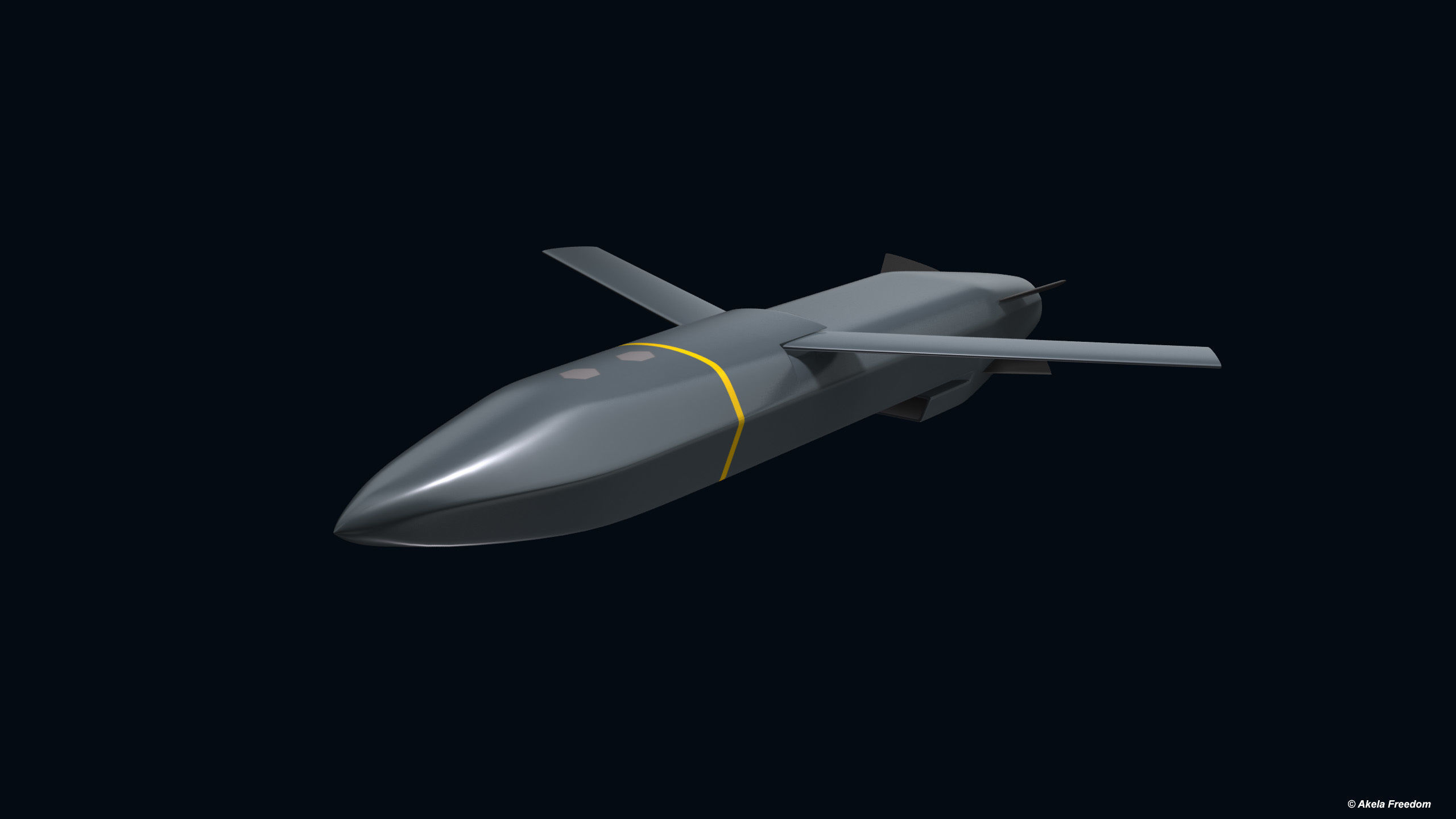 Type 12 Surface-to-Ship Missile 3D model_1