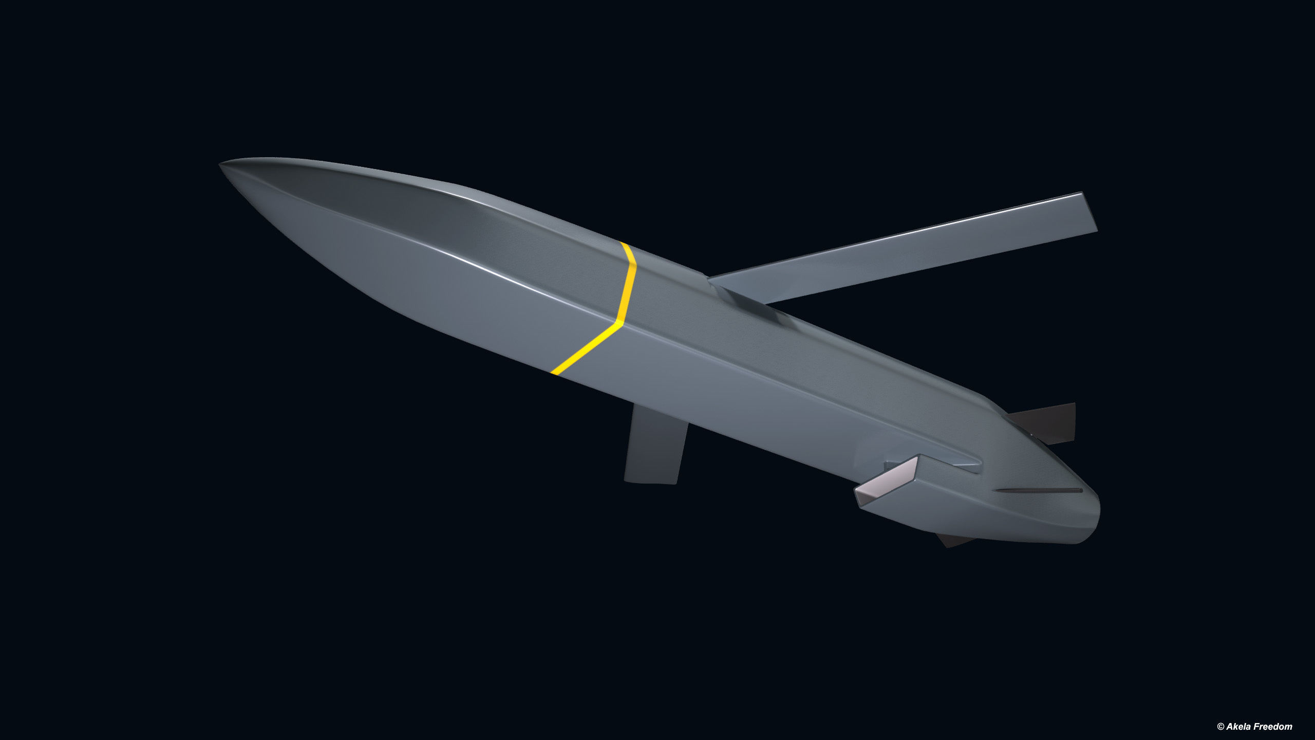 Type 12 Surface-to-Ship Missile 3D model_4