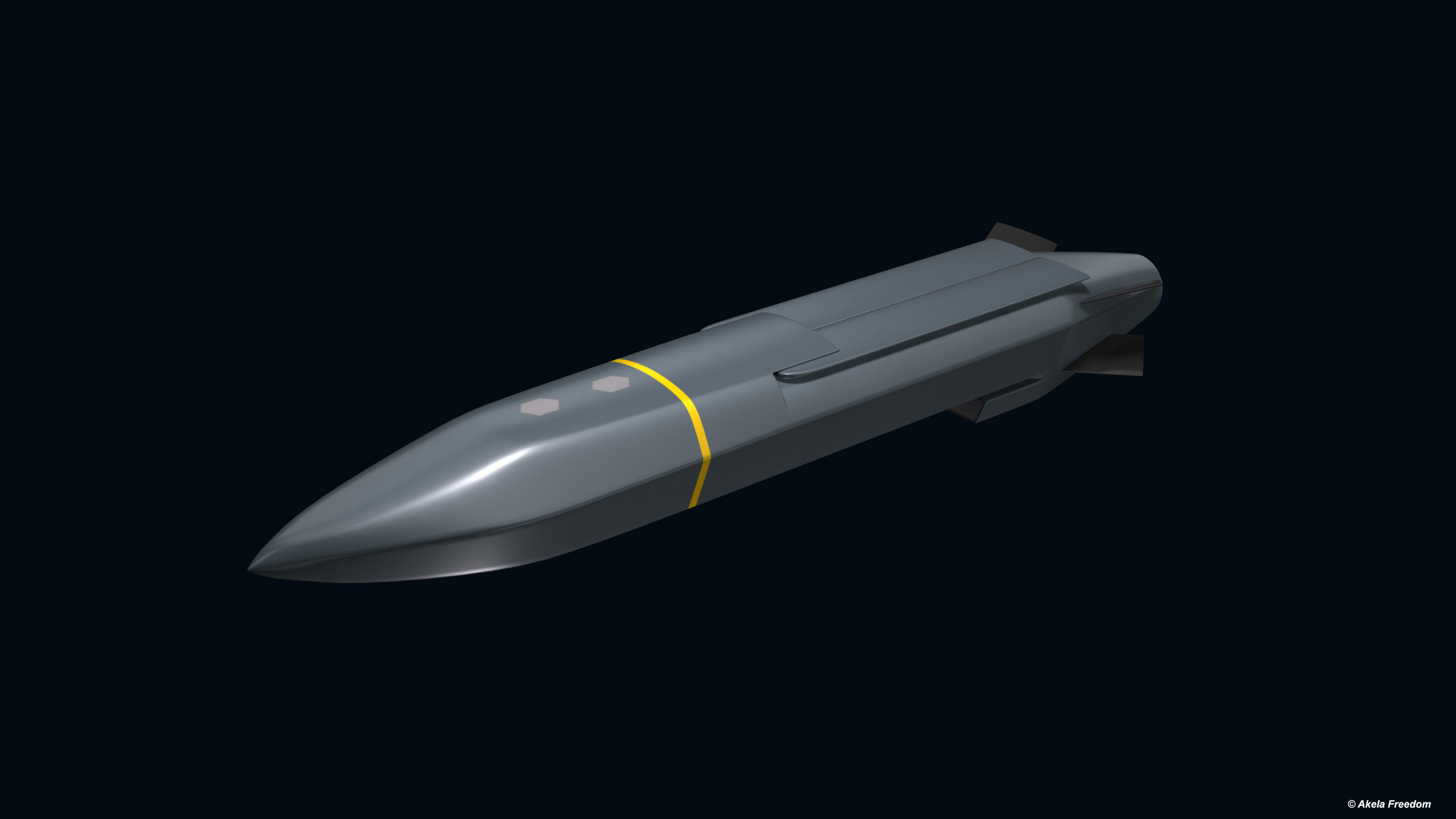Type 12 Surface-to-Ship Missile 3D model_2