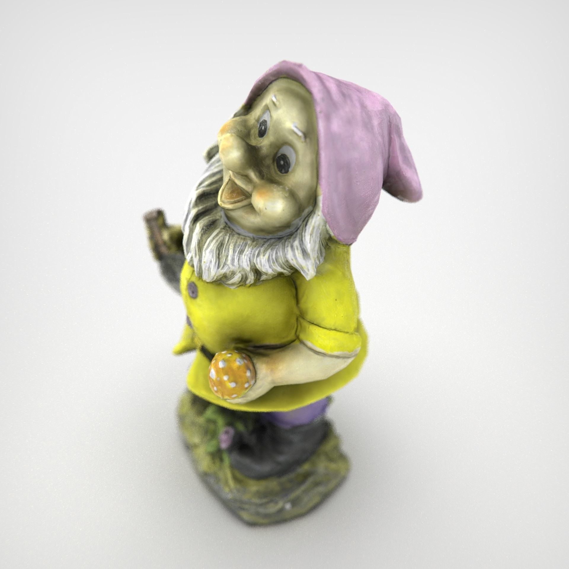 Garden Gnome 9 Low-poly 3D model_14