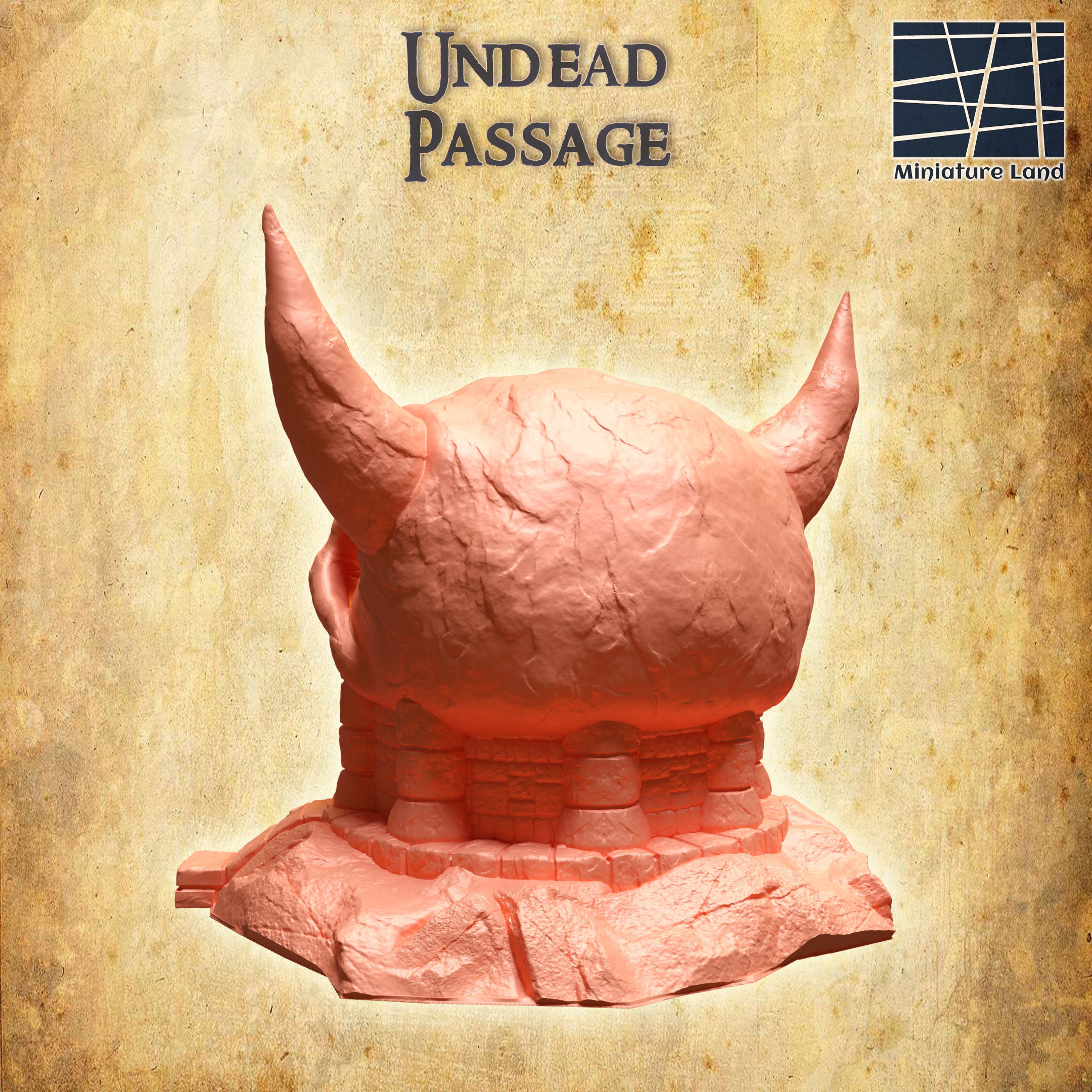 Undead Passage Tabletop Terrain 28 MM 3D print model_3