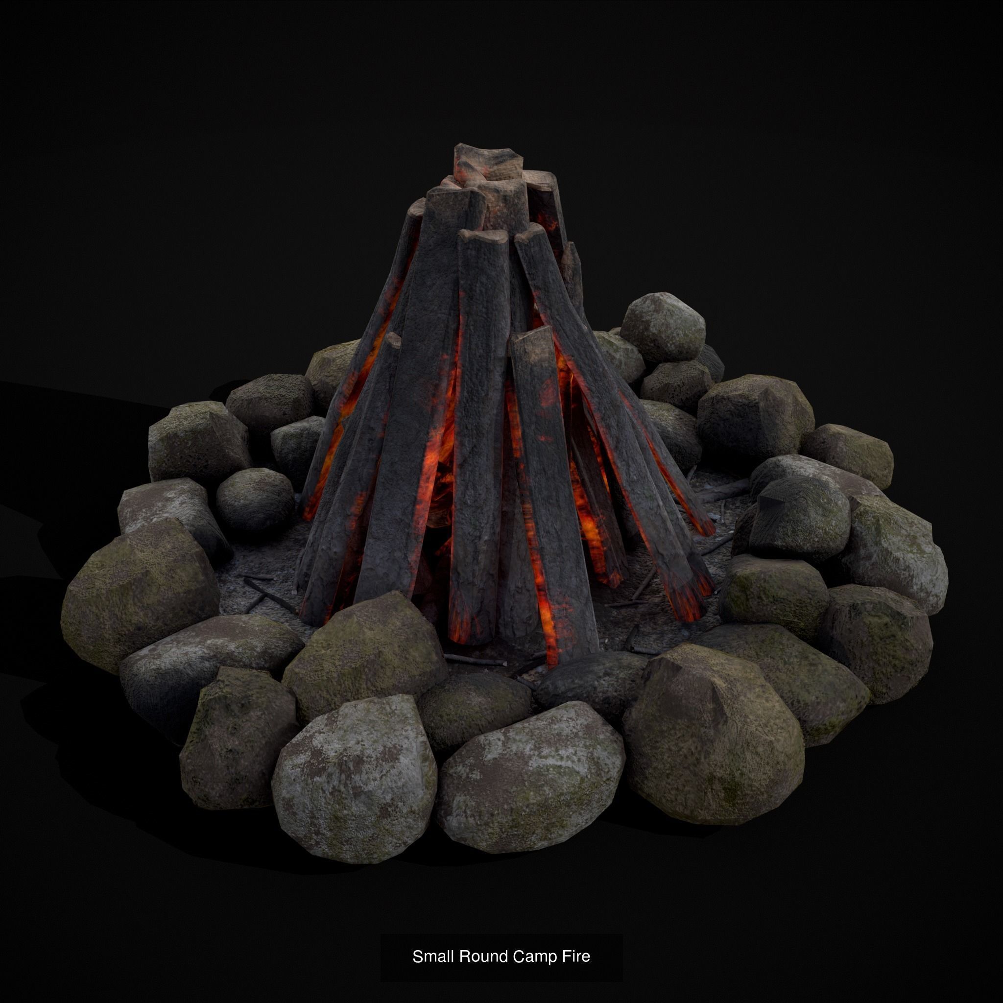 Medieval Fires 3D Model Collection_9