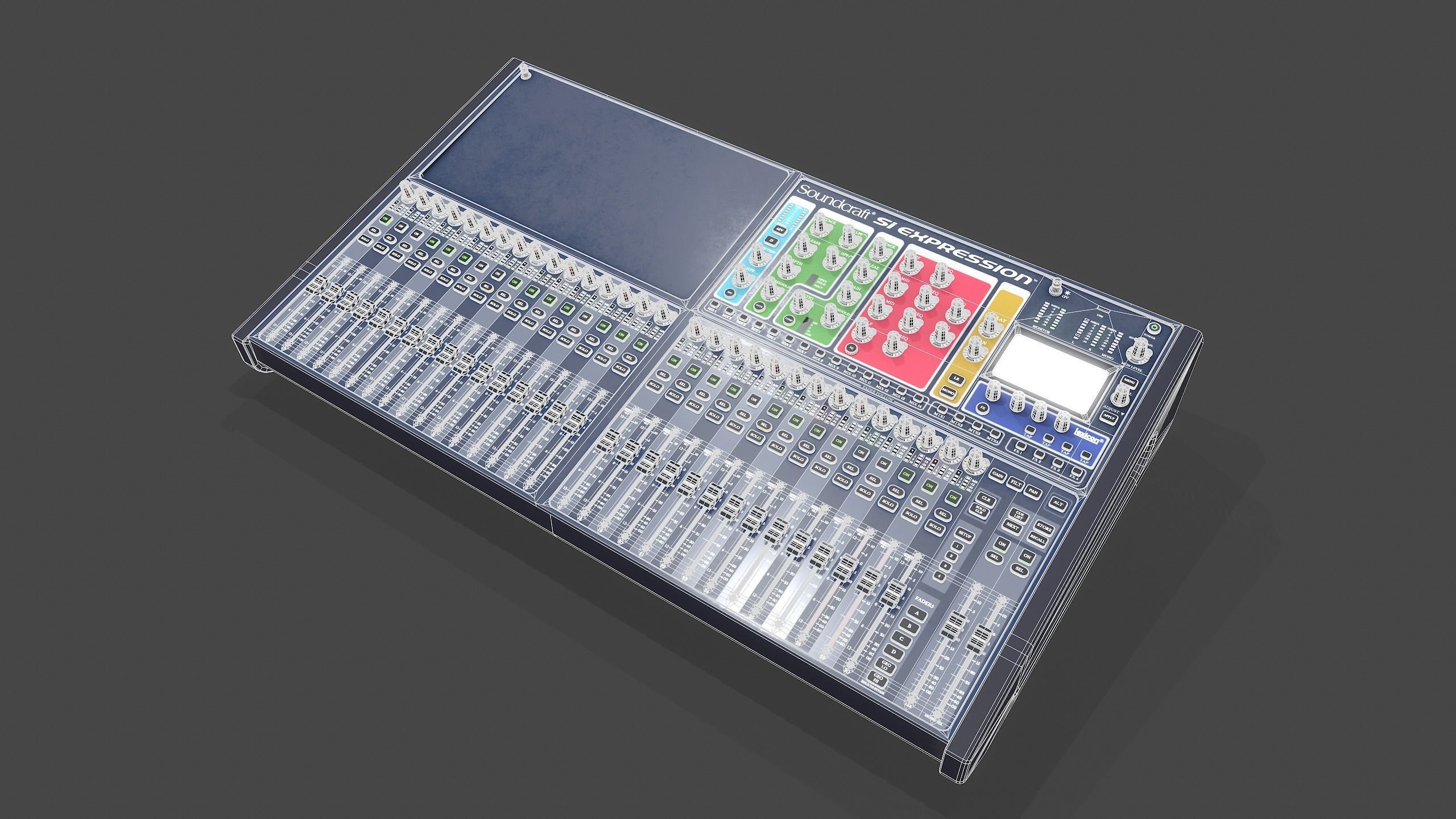 SiExpression3 Audio Mixer 3D Model 3D model_14
