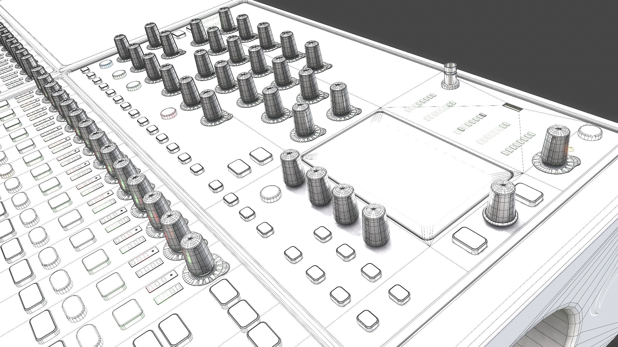 SiExpression3 Audio Mixer 3D Model 3D model_13