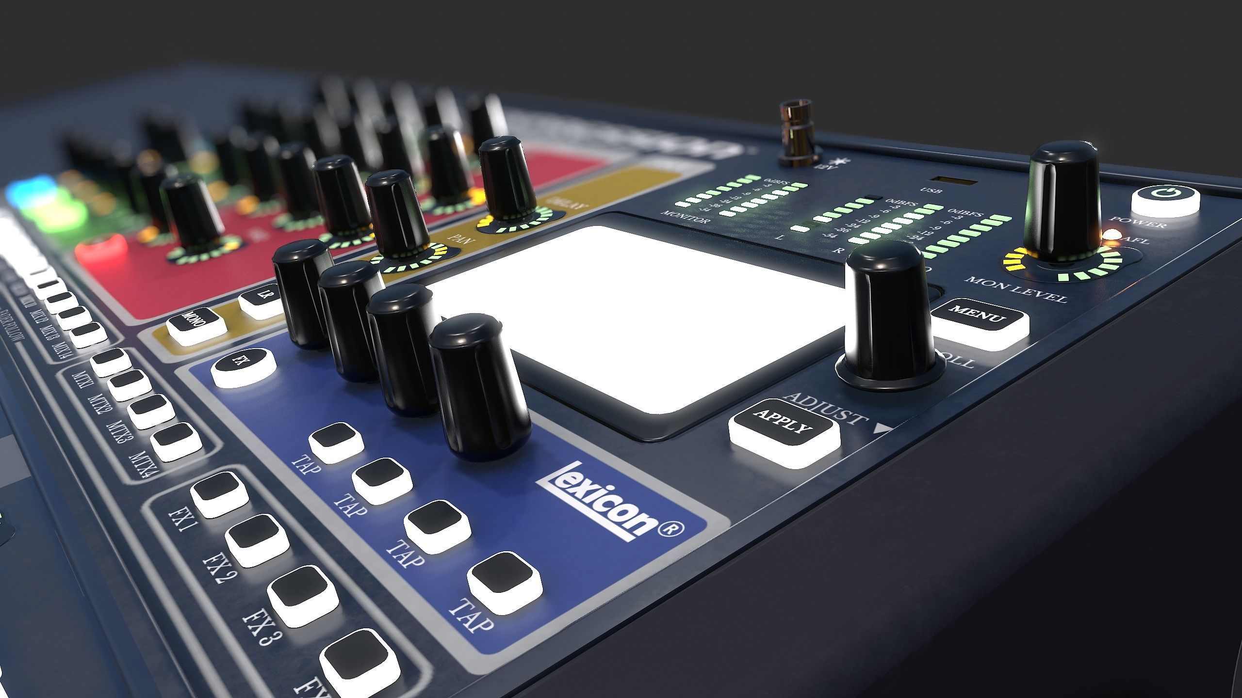 SiExpression3 Audio Mixer 3D Model 3D model_19