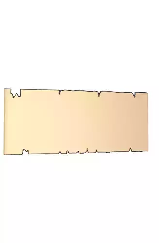 OPEN OLD PAPER SCROLL Free 3D model