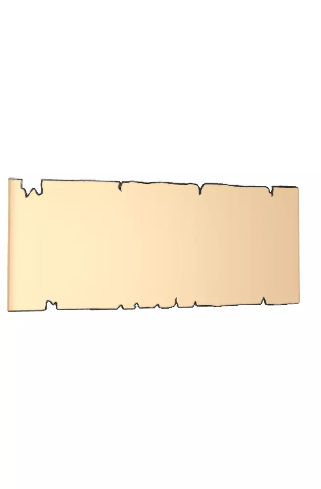 OPEN OLD PAPER SCROLL Free 3D model_0