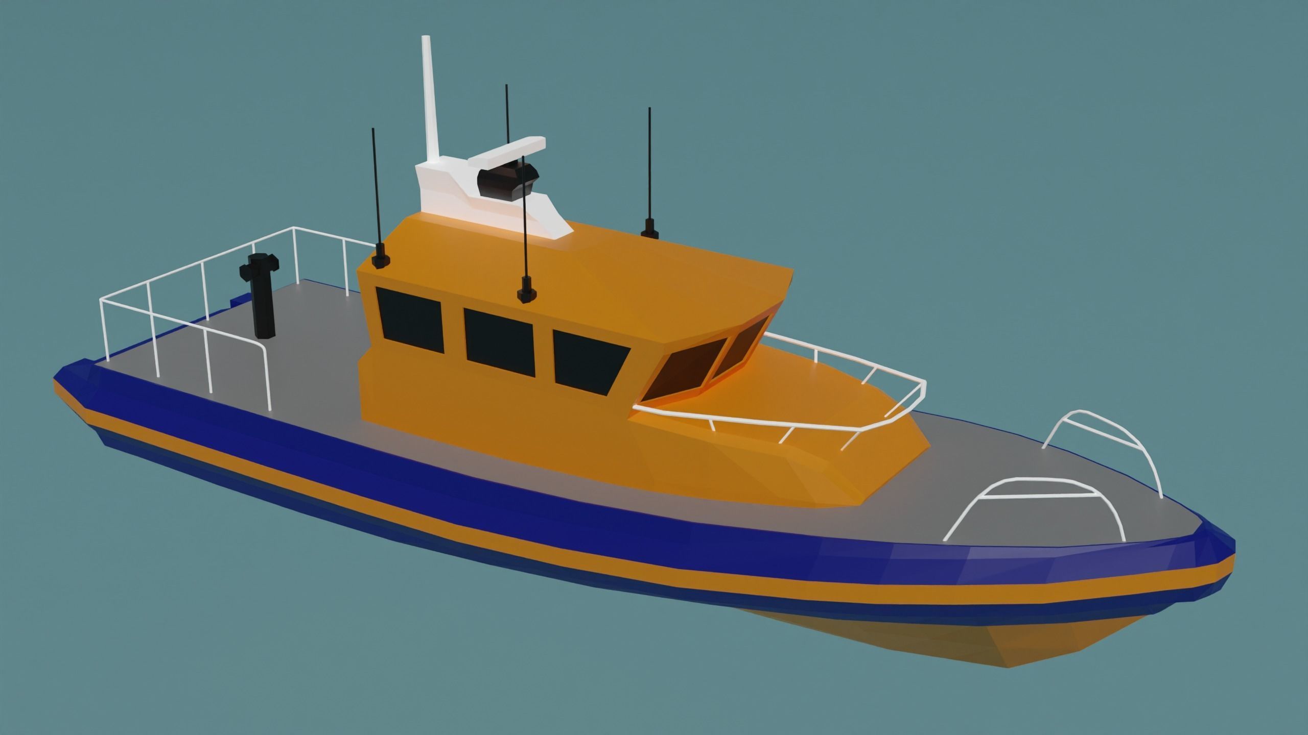 Boats Pack Free low-poly 3D model_8