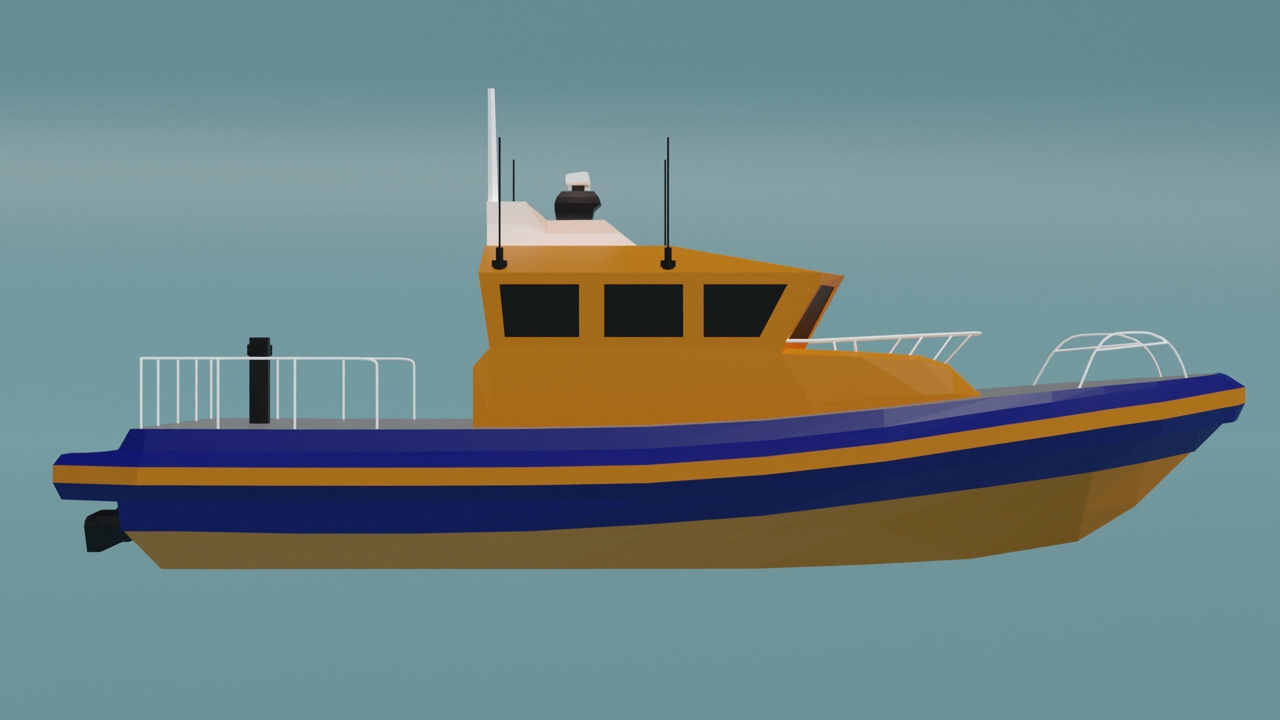 Boats Pack Free low-poly 3D model_10