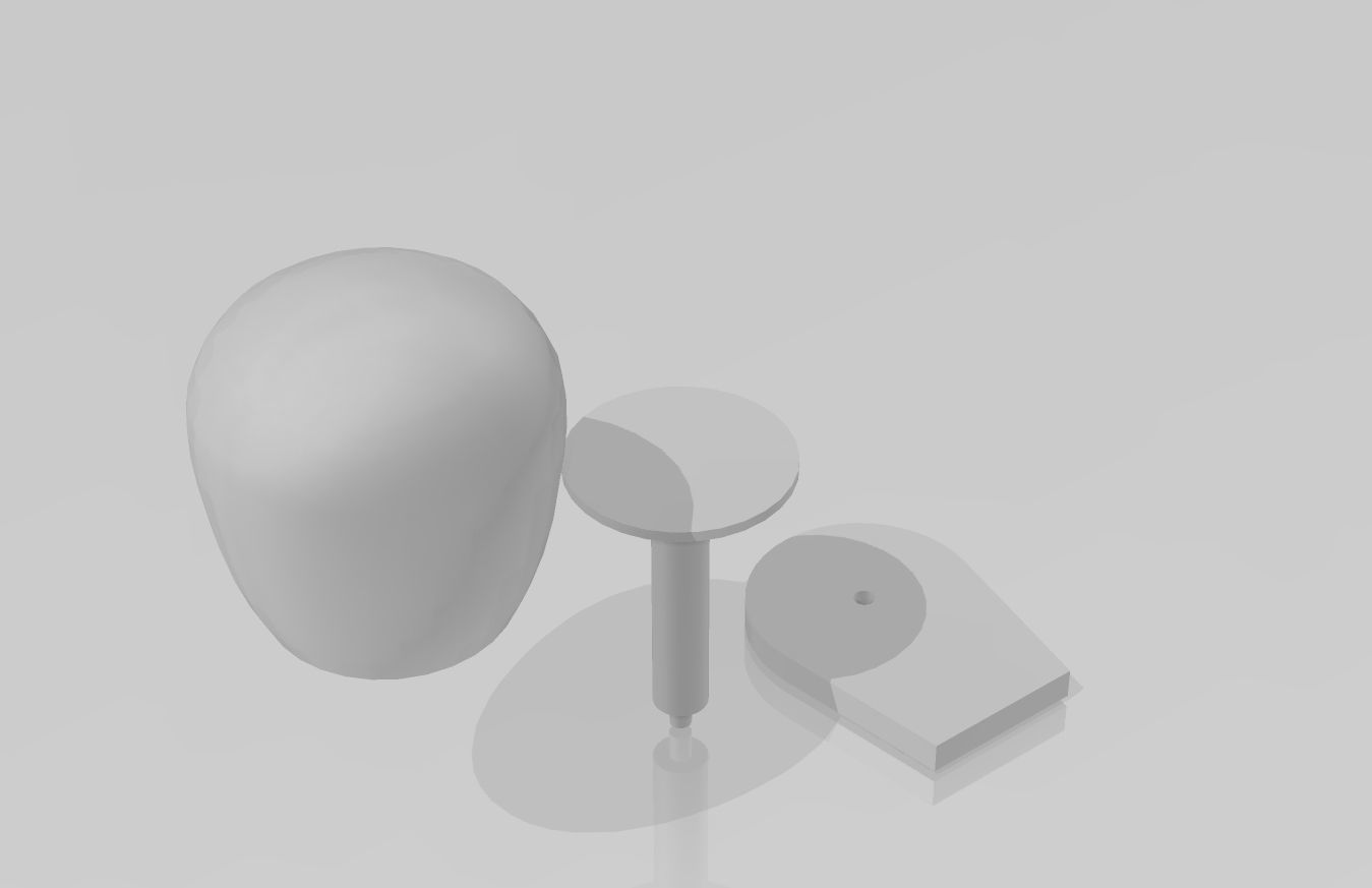 Simple ship sonar with base 3D print model_4