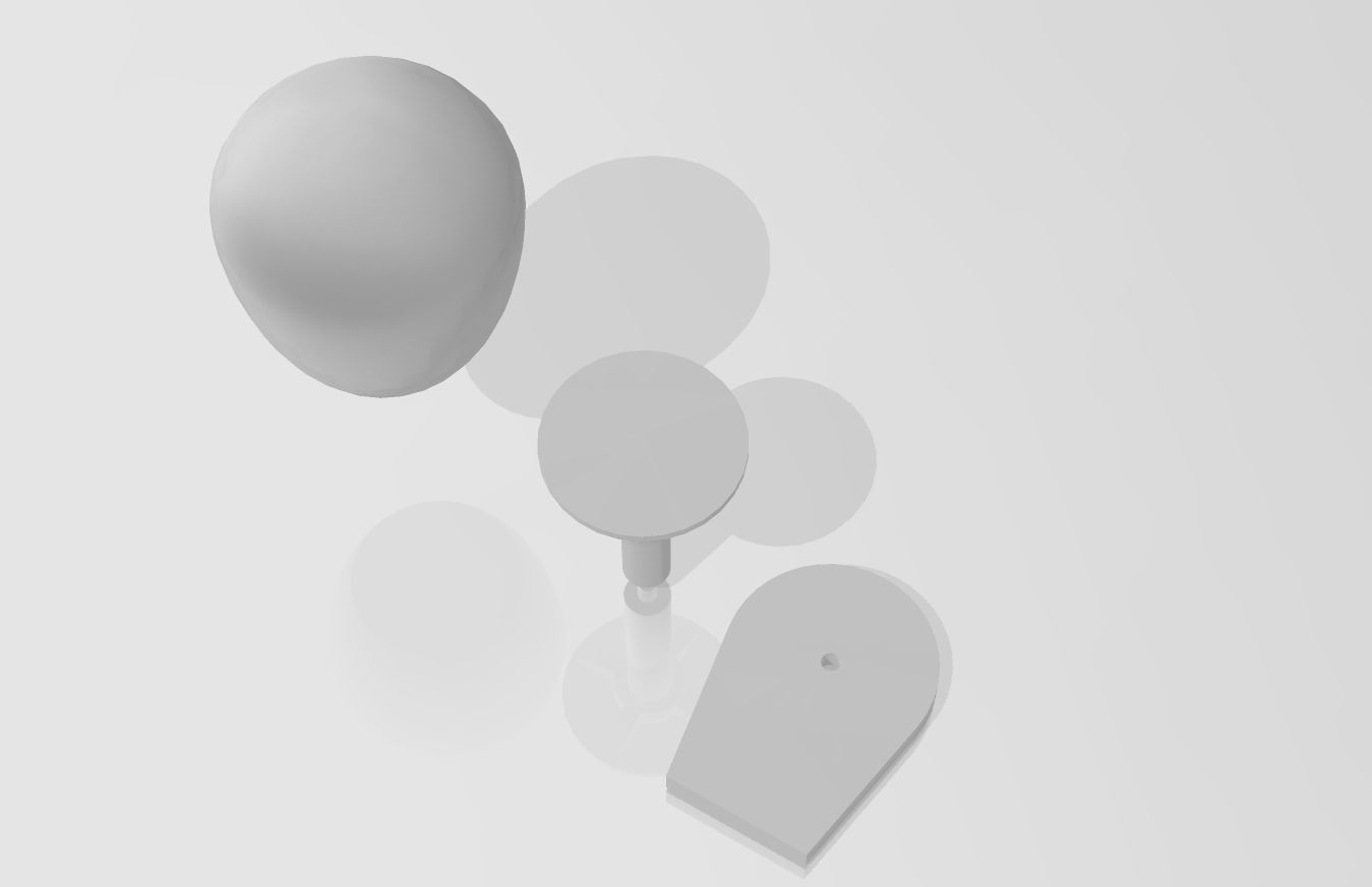 Simple ship sonar with base 3D print model_5