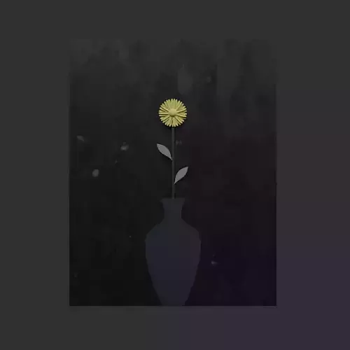 Modern abstract portrait