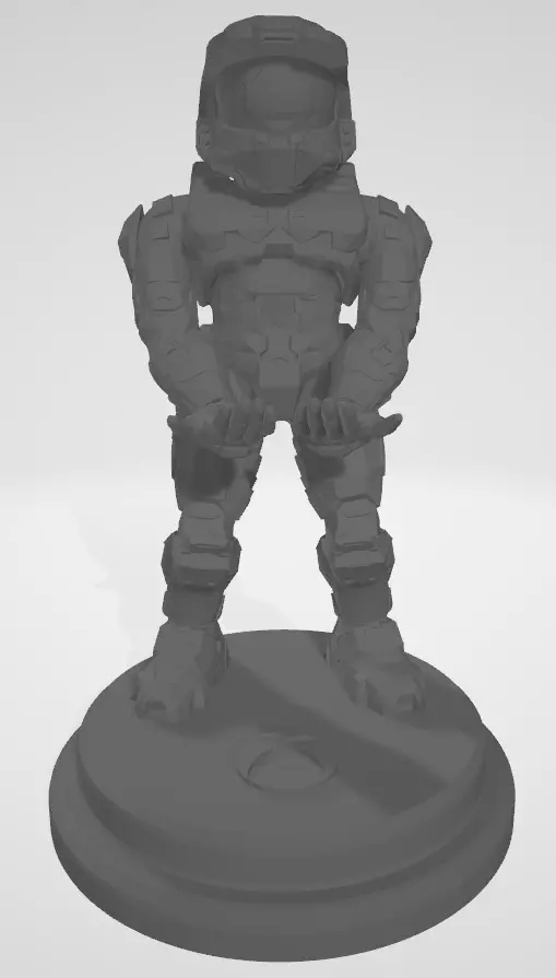 Halo MasterChief Support for desk Free 3D print model