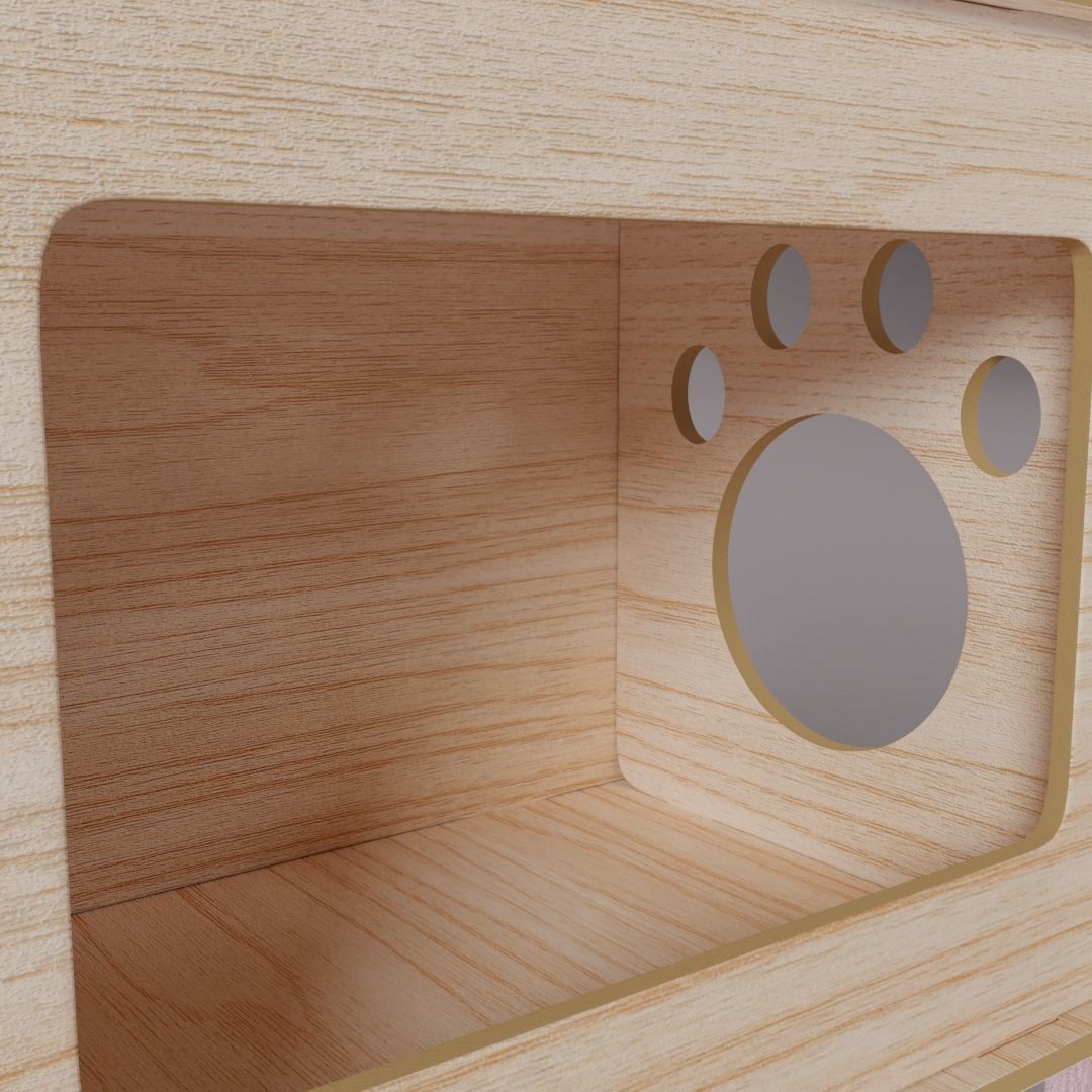 Cat Condo 3D model_8