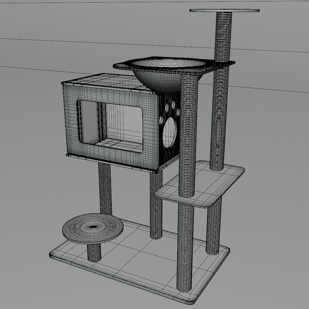 Cat Condo 3D model_13