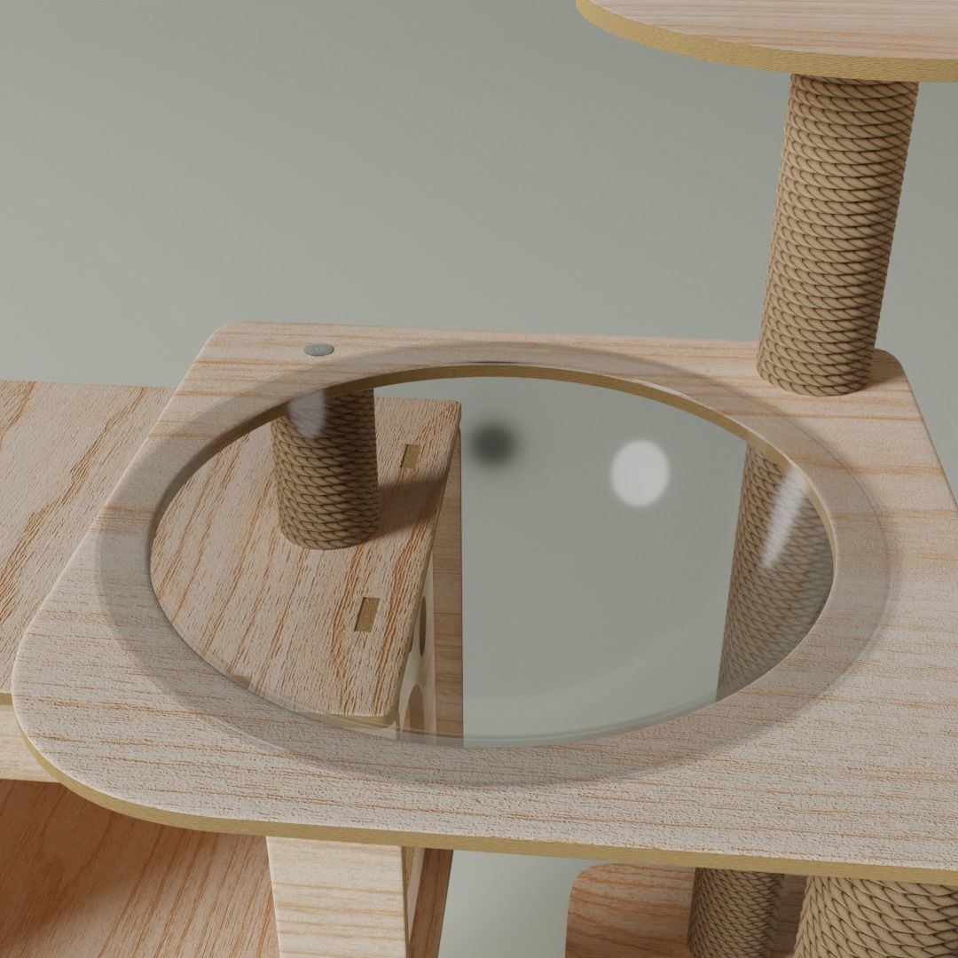 Cat Condo 3D model_11