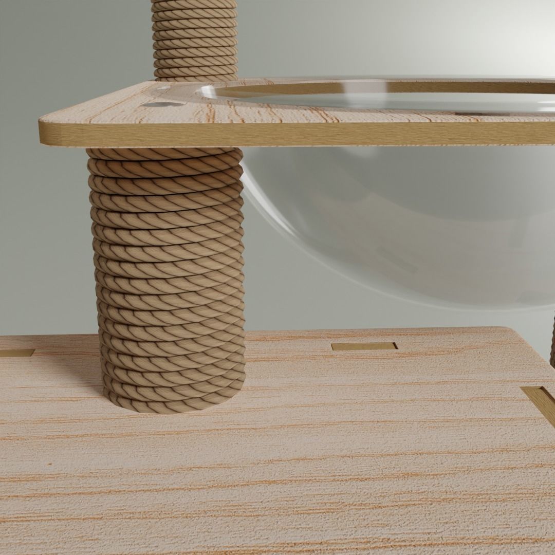 Cat Condo 3D model_3