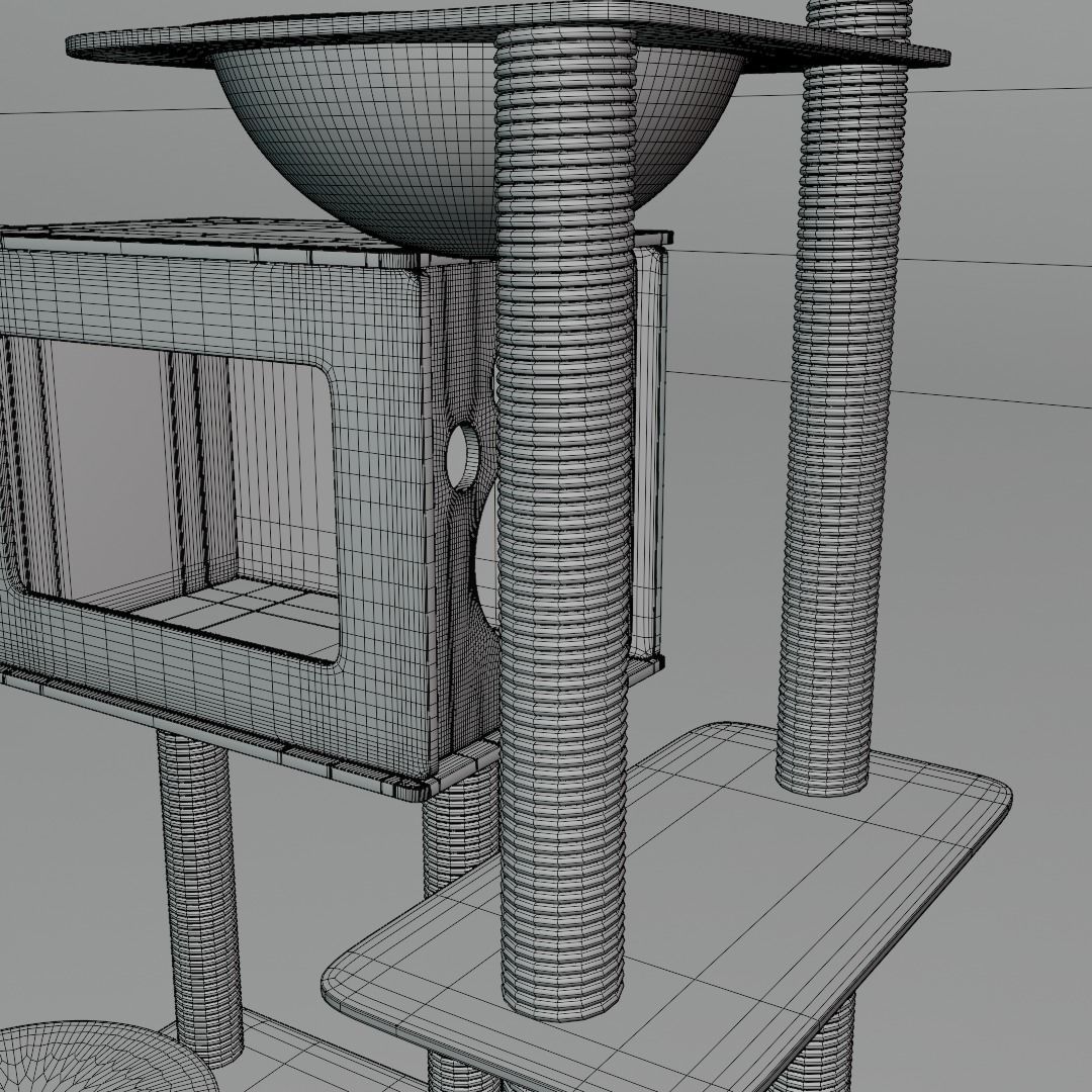Cat Condo 3D model_16