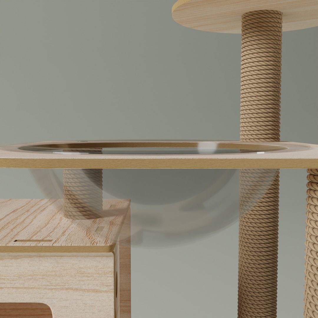 Cat Condo 3D model_12