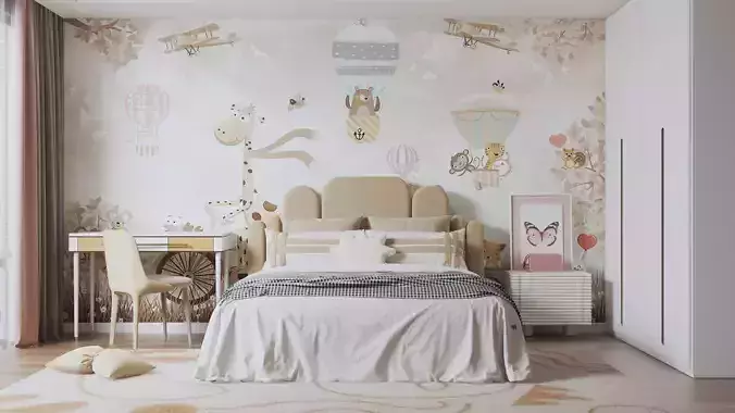 children Room-002 3D model