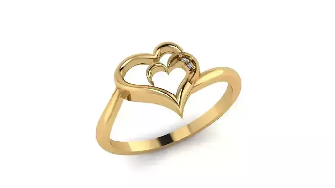 Jewelry Diamond Ring 3D Print Model