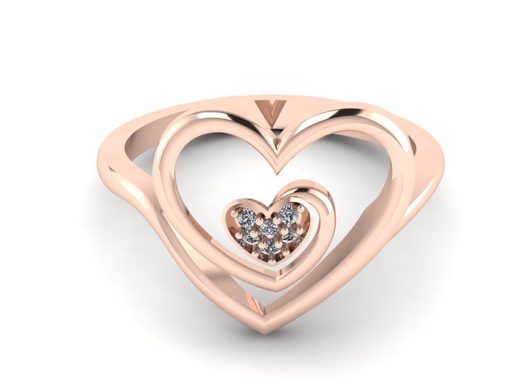 Jewelry Diamond Ring 3D Print Model  3D print model_7