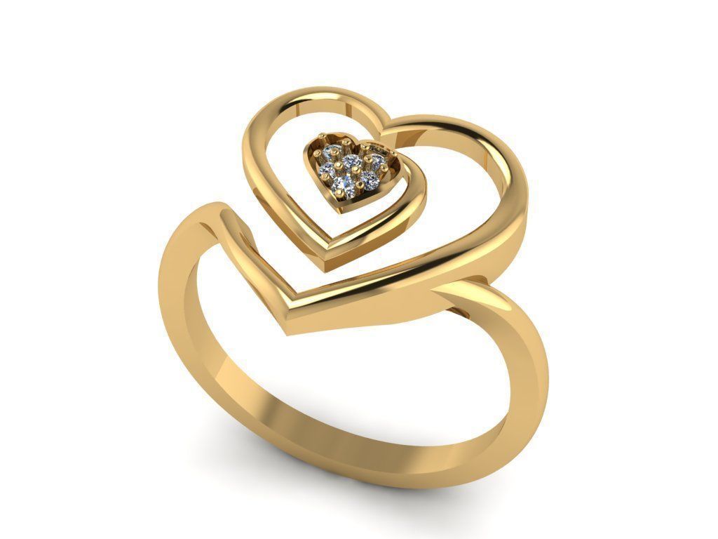 Jewelry Diamond Ring 3D Print Model  3D print model_17