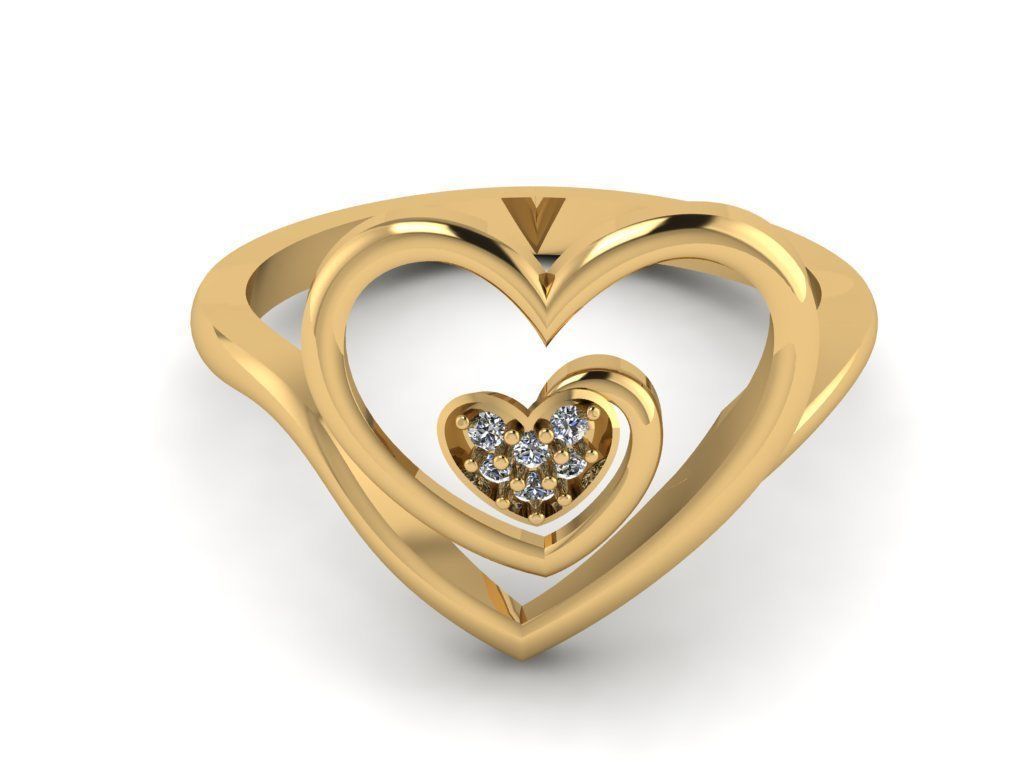 Jewelry Diamond Ring 3D Print Model  3D print model_19