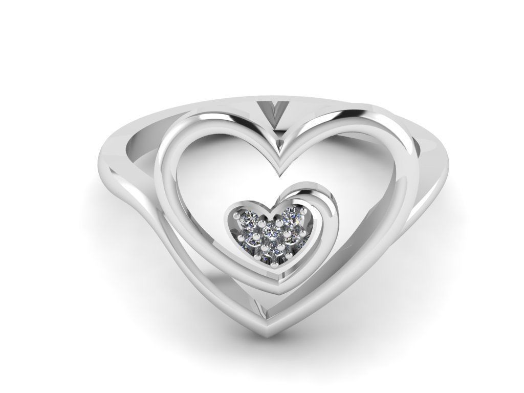 Jewelry Diamond Ring 3D Print Model  3D print model_14