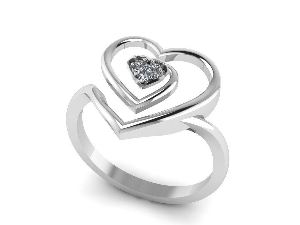 Jewelry Diamond Ring 3D Print Model  3D print model_12