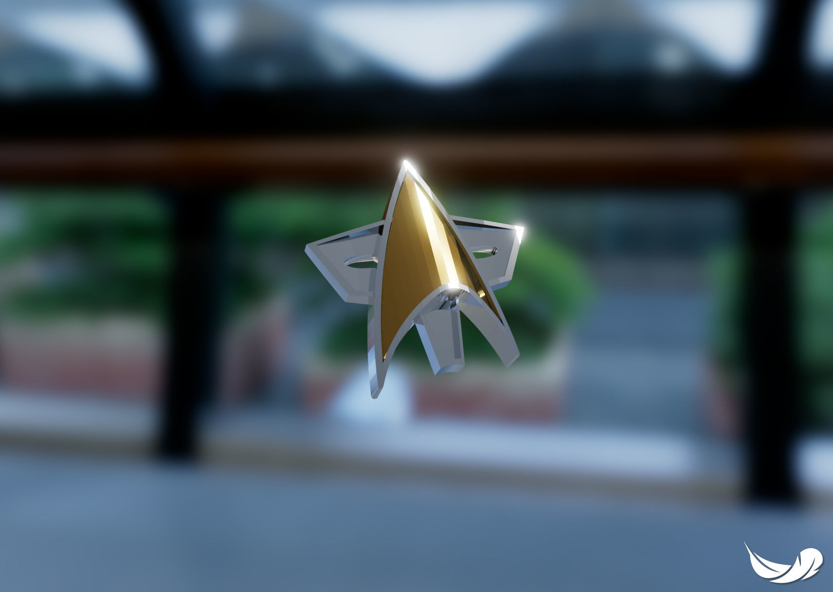 Star Trek Combadge 3D print model_11